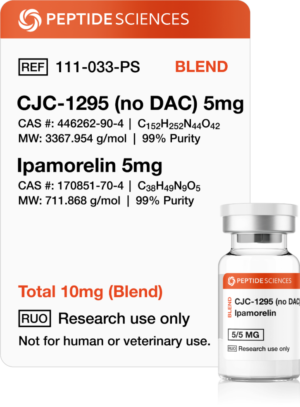 CJC-1295 (No DAC), Ipamorelin 10mg (Blend)